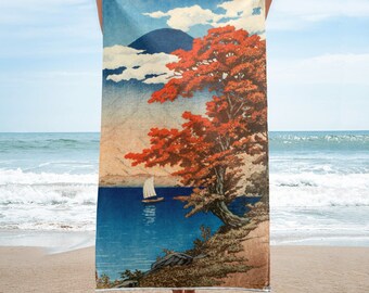 Japanese Art Beach Towel