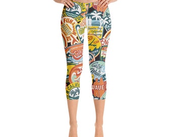 Surf Style Capri Leggings