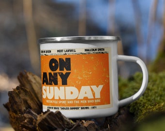 On Any Sunday Small Camping Enamel Mug