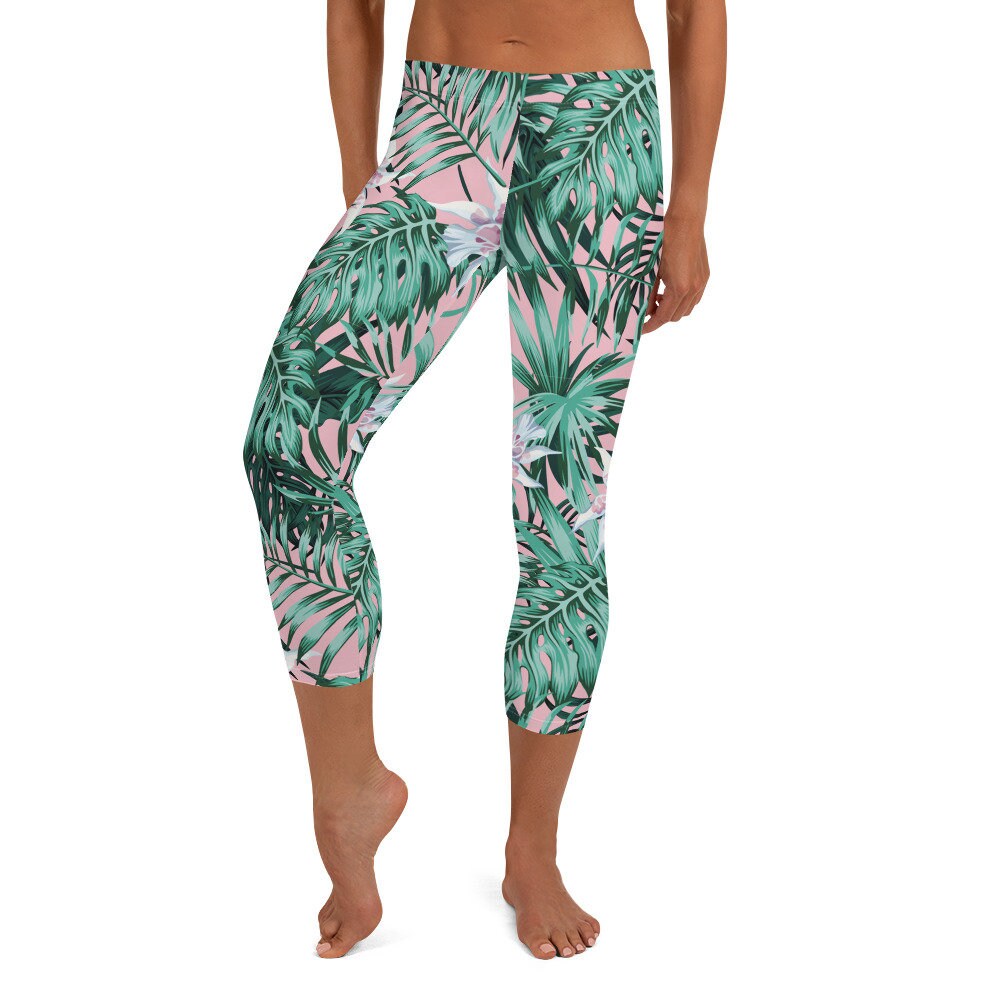 palm leaf leggings