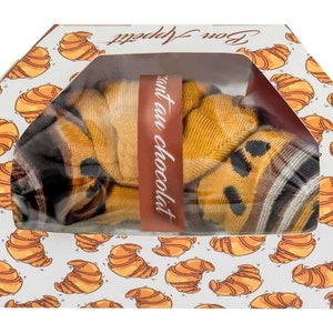 Chocolate Croissant Socks Box - Rainbow Socks®