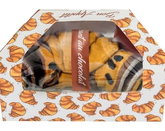 Schokoladen Croissant Socken Box - Rainbow Socks®