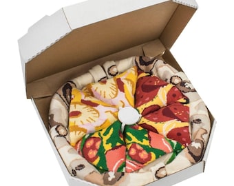 Pizza Socken Box Mix Hawaii, Pepperoni Italian - Rainbow Socks®