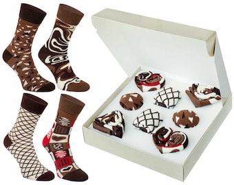 Schokoladen Socken Geschenkbox - Rainbow Socks®