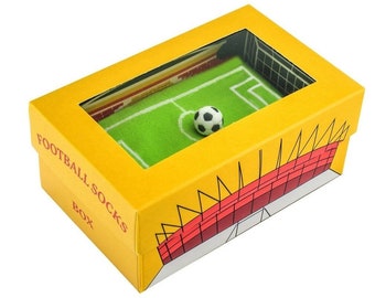 1 paio di calzini da calcio Box Calzini originali unici Made in UE ideali come regalo, sorprendi i tuoi amici! Cotone di alta QUALITÀ