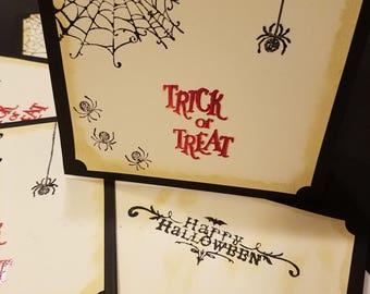 Trick or treat Halloween card
