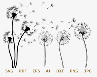 Download Svg Dandelion Etsy