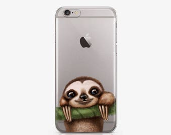Sloth Custom Phone Case Sloth phone case | Etsy