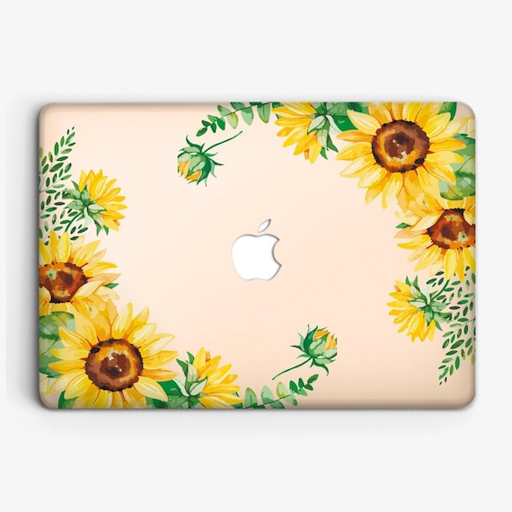 sunflower macbook pro case