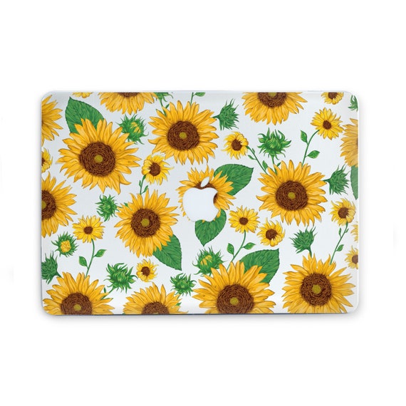 sunflower macbook pro case