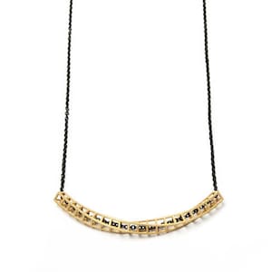 gold geometric necklace, 3D printed jewelry, statement necklace, modern necklace, structural jewelry, architectural necklace