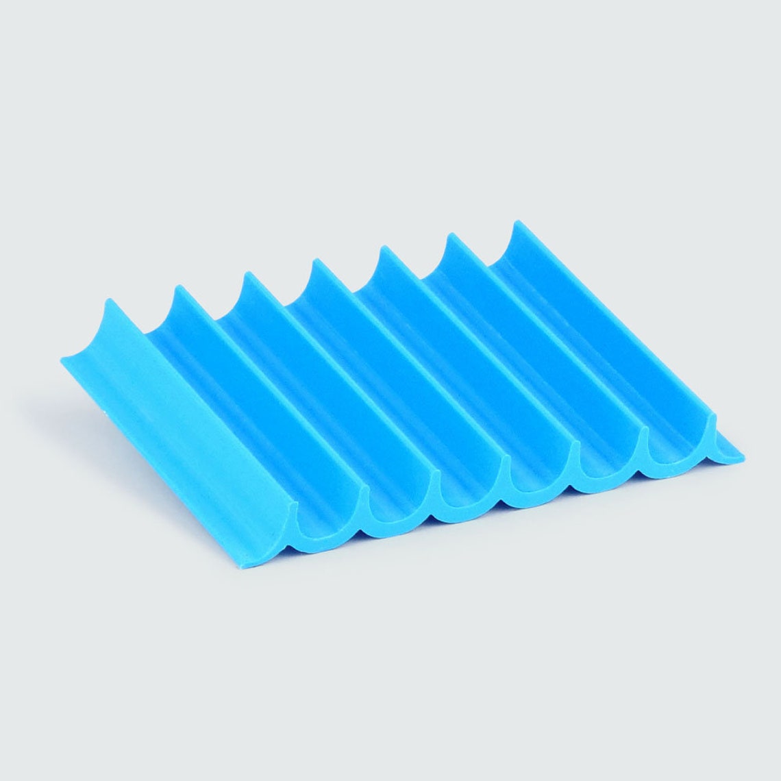 Blue Soap Dish, Azure Waves Soap Tray, 3d Printed Recycled Plastic
