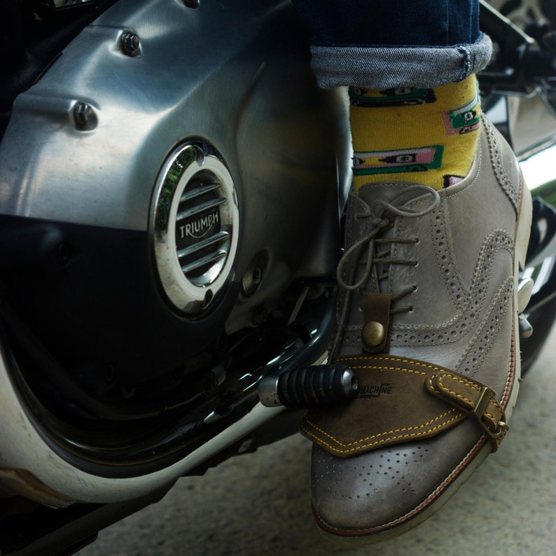 Personalised Motorcycle Shifter Boot Protector, Simple shifter boot Leather Protector,Leather Shoes protector,Shifter protector