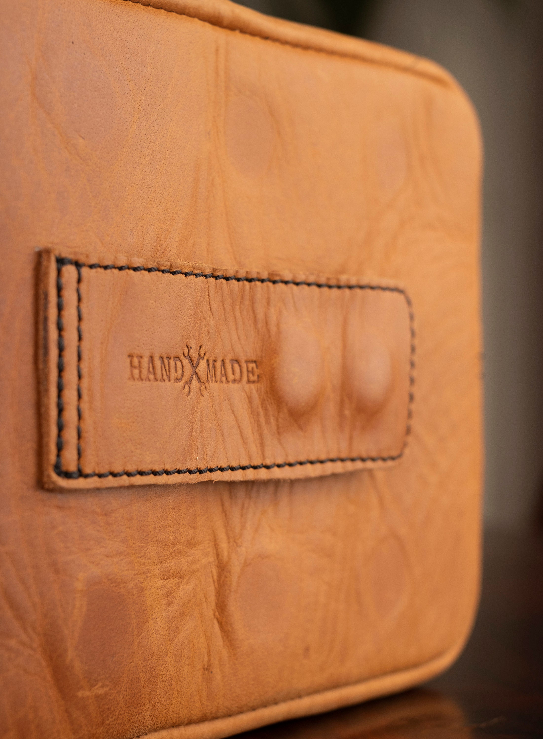 Leather Motorcycle Tank Pouch Vintage Tan Etsy