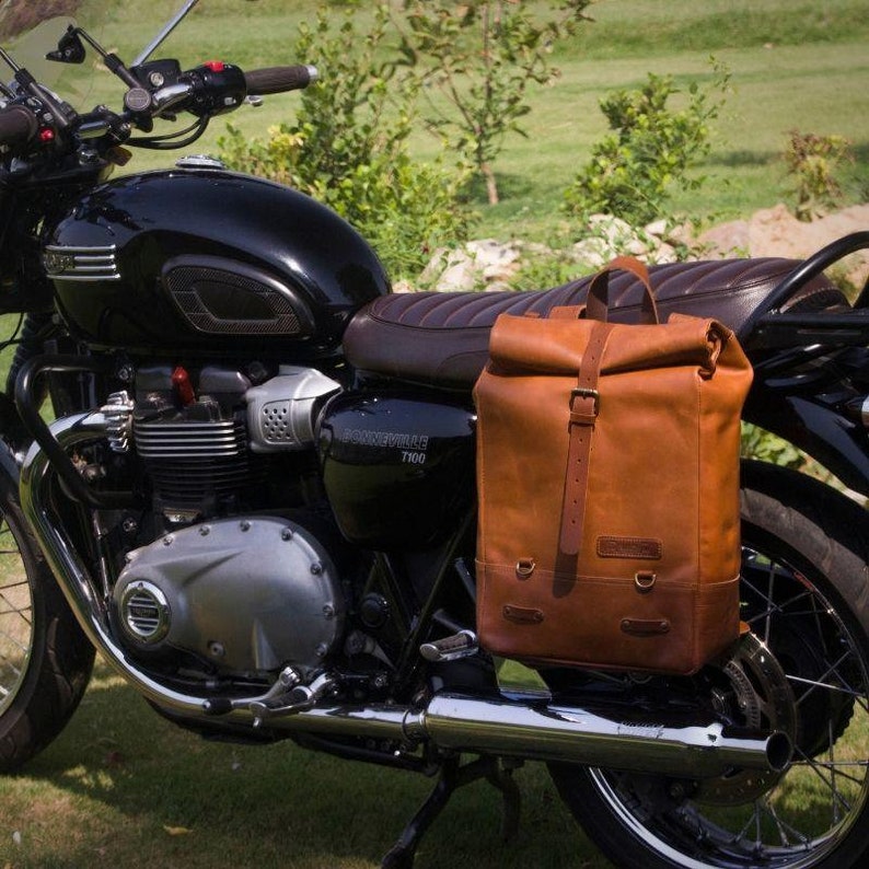 Backpack Pannier Classic Roll Top Vintage Tan