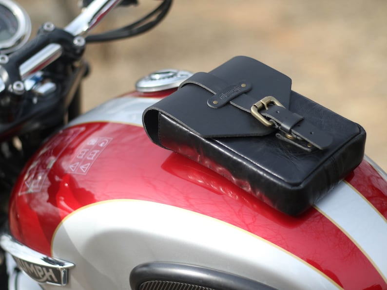 Leather motorcycle tank bag Clearance