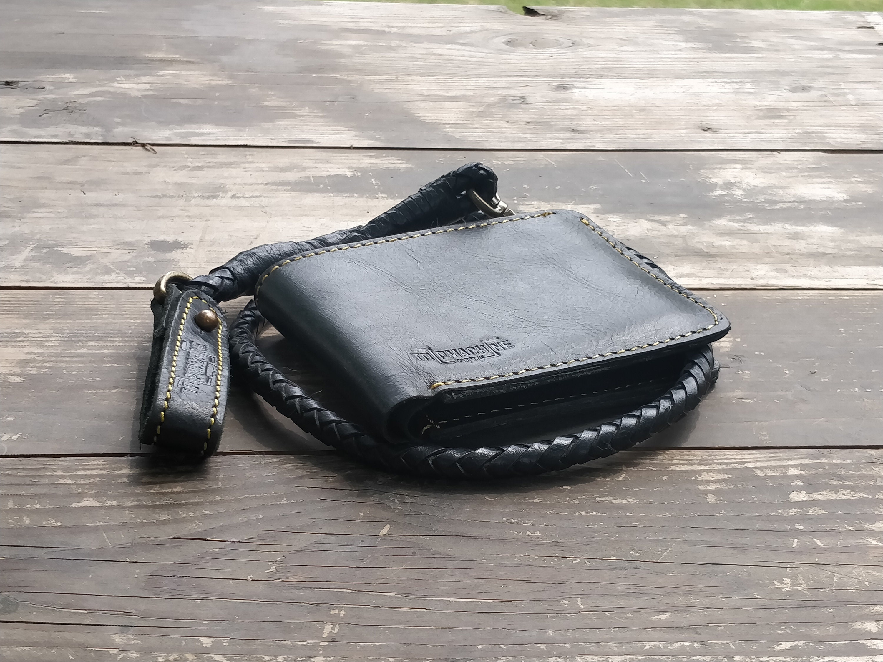 Style N Craft 300796-BL Bi-Fold Pass-Case Leather Wallet with Flap in Black