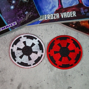 GALACTIC EMPIRE Iron-on PATCH from far far away Galactic. Sith embroidery patch. Decor for clothes and cosplay costume.