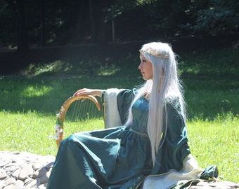 green emerald velvet dress Get Well Soon - Hospital Gown