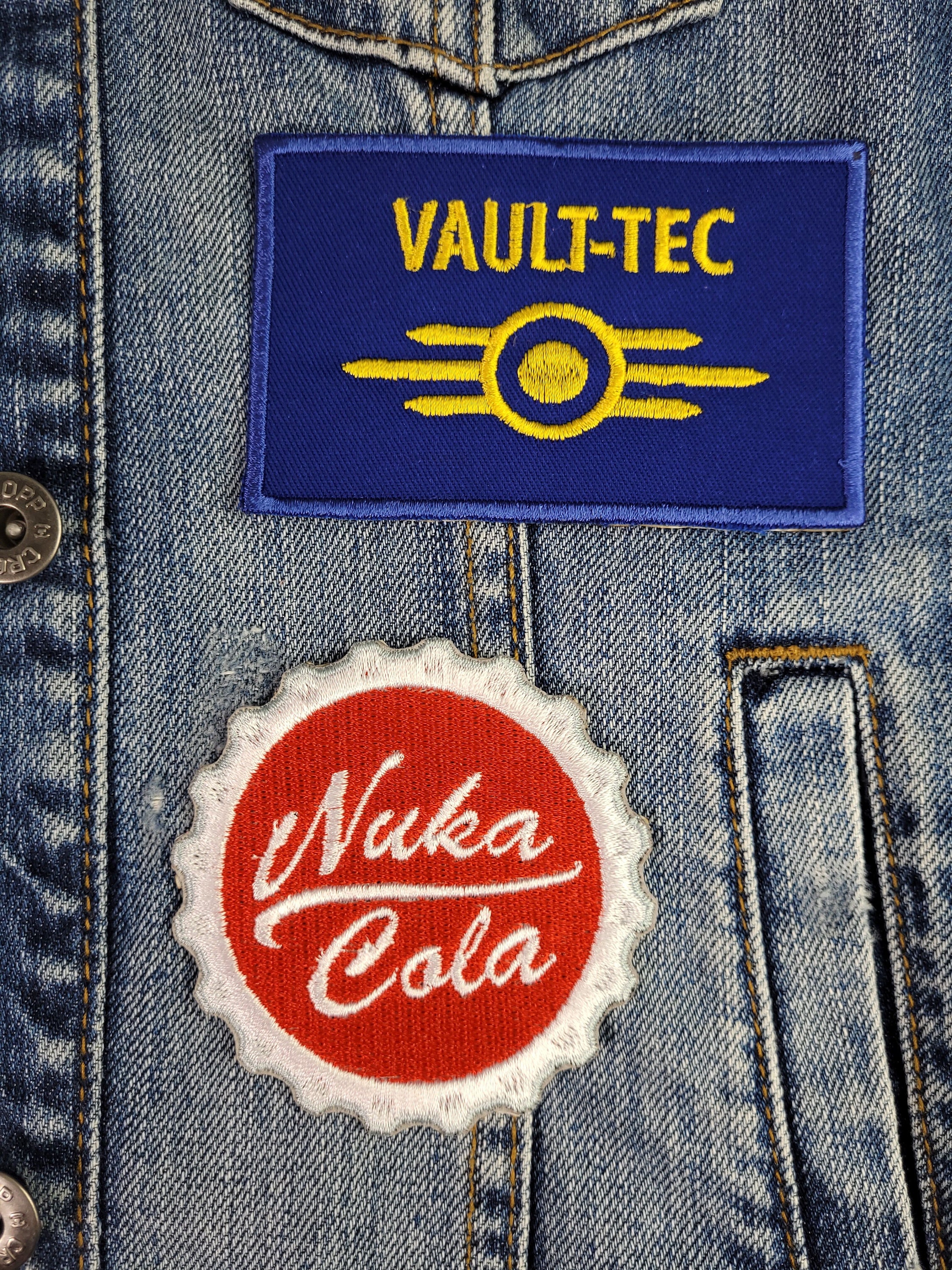 Patches, 100% Embroidered Anime, Fan Art/Nuka Cola Chapita Tapa/Fall