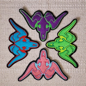 Cyberpunks-inspired Iron-On Embroidered Patch. Patch inspired by Rebecca's tattoo, perfect for cosplay costumes, jackets, and backpacks.