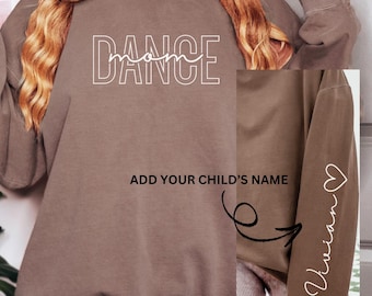 Personalized DANCE MOM Sweatshirt, Mother Dance Crewneck, Custom Dance Mom Gift, Dance Mom Shirt, Unisex Mothers Day Gift