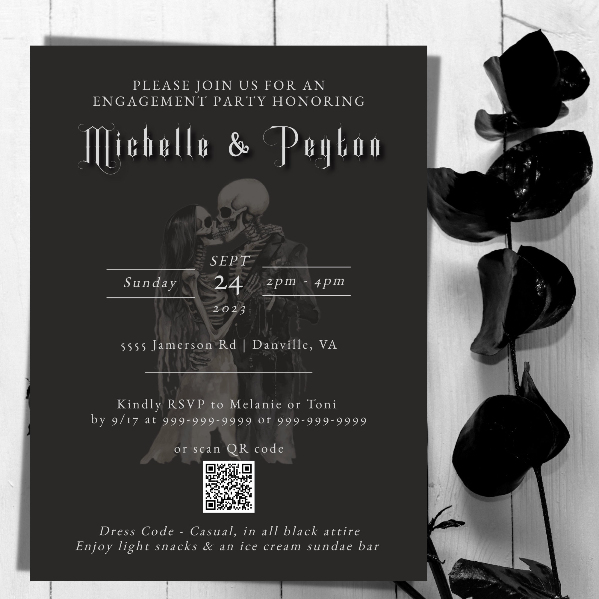 Til Death Do Us Party Engagement Party Invitation, Skull Wedding, Engagement  Party Invitation, Til Death Do Us Part Invitation Template - Etsy