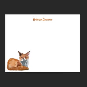 Fox Personalized Notecards