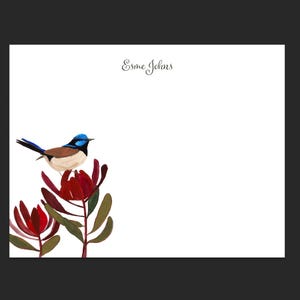 Superb Fairy Wren Personalized Notecards
