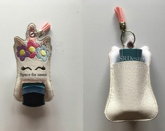 Inhalatorabdeckung mit Einhorndesign, einzigartiger Tasche auf der Rückseite und Platz für Sie mit Namen usw