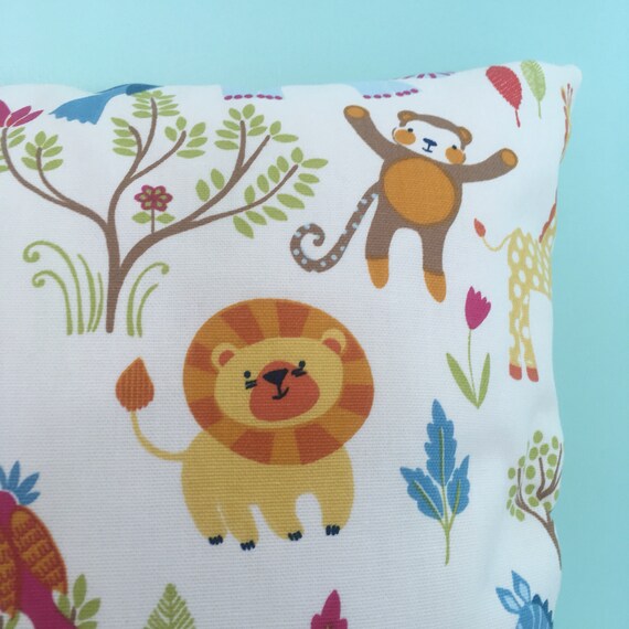 jungle cushions nursery