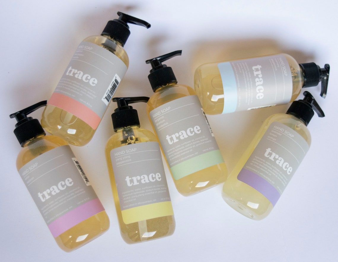 Lemon Marjoram Liquid Soap / Palm Free Hand Soap / Hand Soap / Bathroom