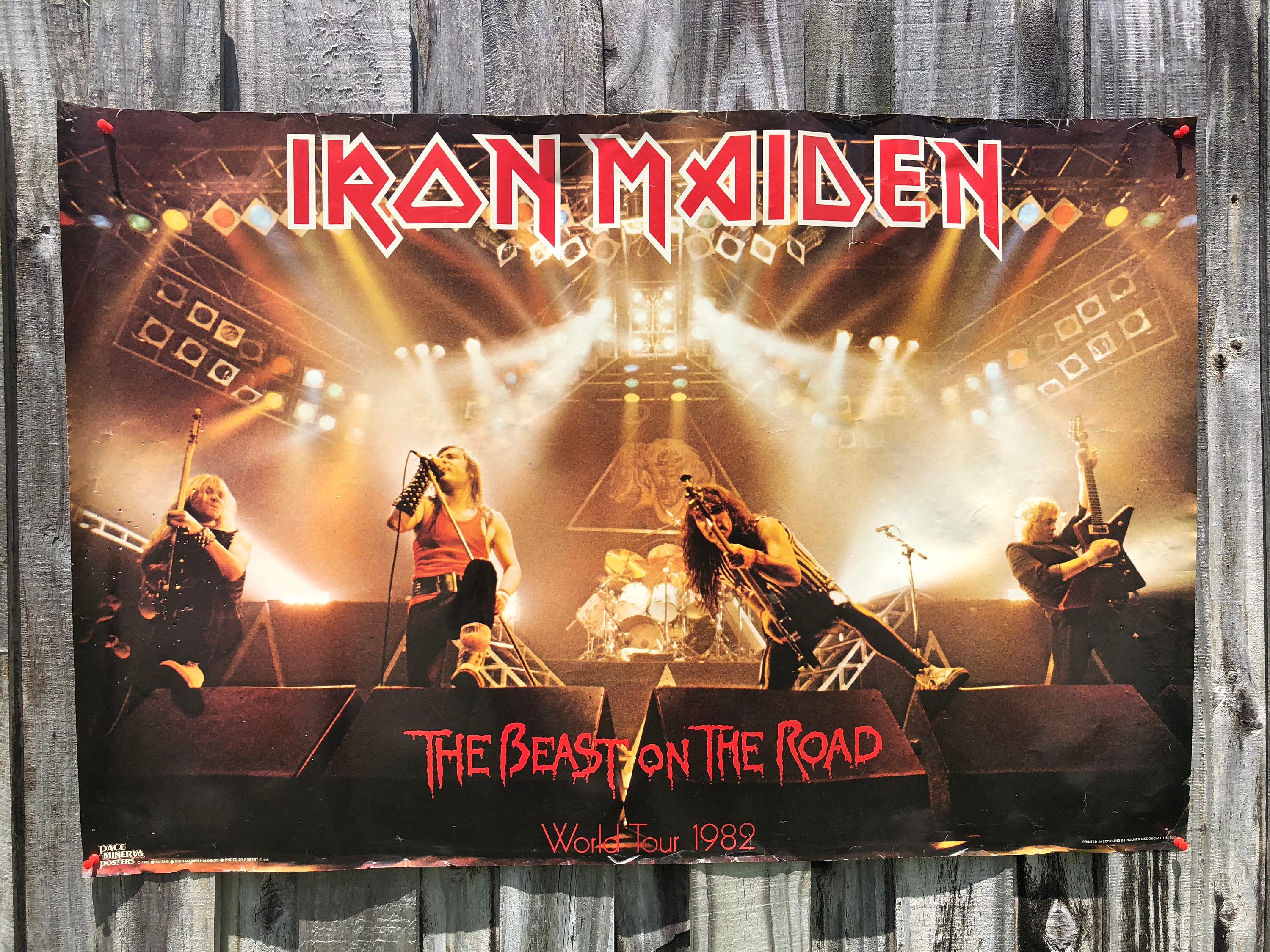 希少】IRON MAIDEN 1982World Tour オリジナル