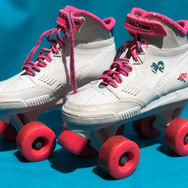retro 1990s Roller Derby 409s kids quad roller skates