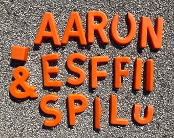 vintage plastic advertising letters
