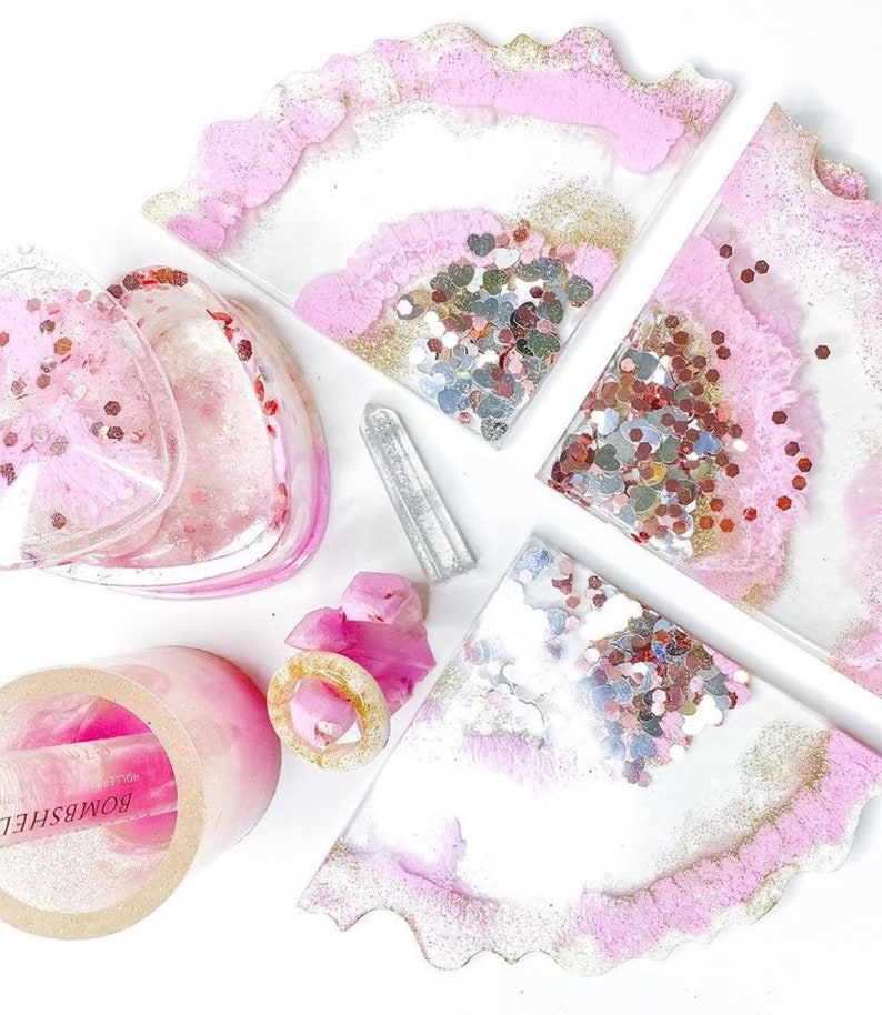 Coaster /& trinket container set