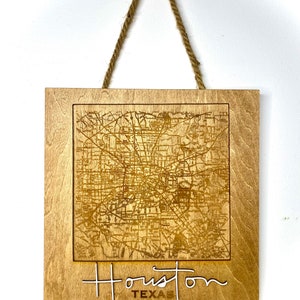Custom Wood City Map