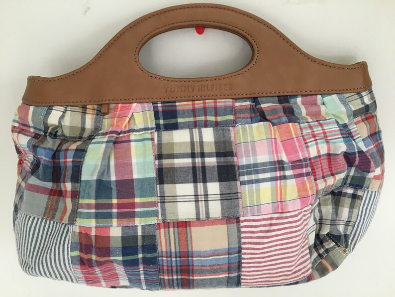 tommy hilfiger plaid bag