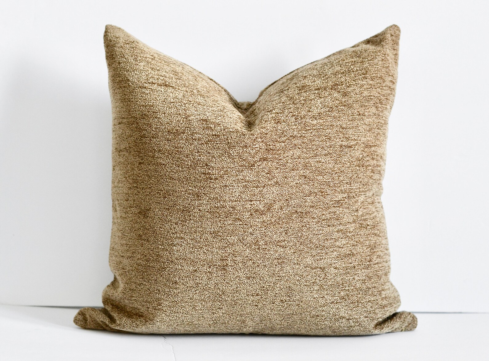 Camel Brown Textured Throw Pillow the Tyra Woven Brown Etsy Canada