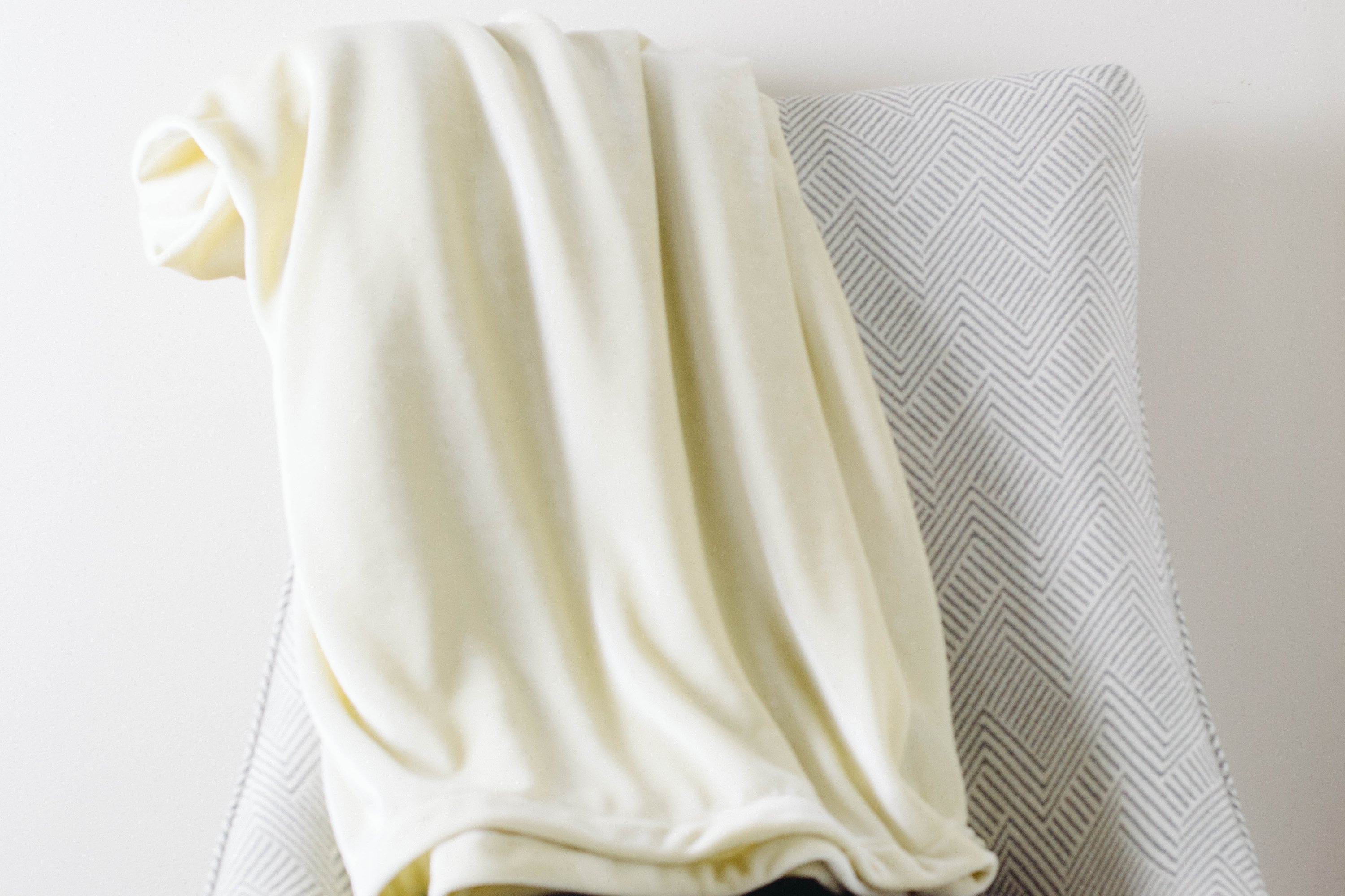 Vanilla Beige Throw Blanket // Light Beige Velour // Throw Etsy