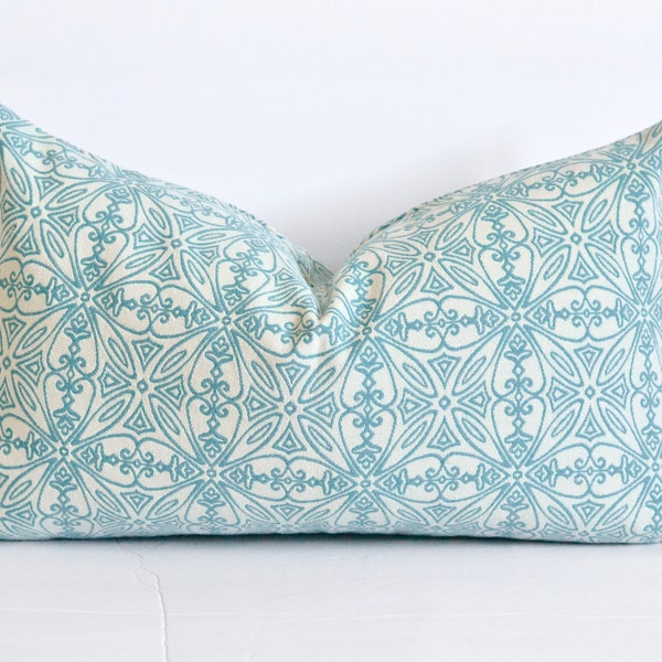 Teal Lumbar Pillow Etsy