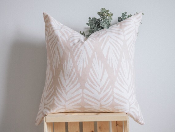 Pink Palm Tree Pillow The Palma Pillow Mauve Pink Geometric Pillow The Maude