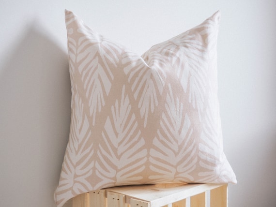 Pink Palm Tree Pillow The Palma Pillow Mauve Pink Geometric Pillow The Maude