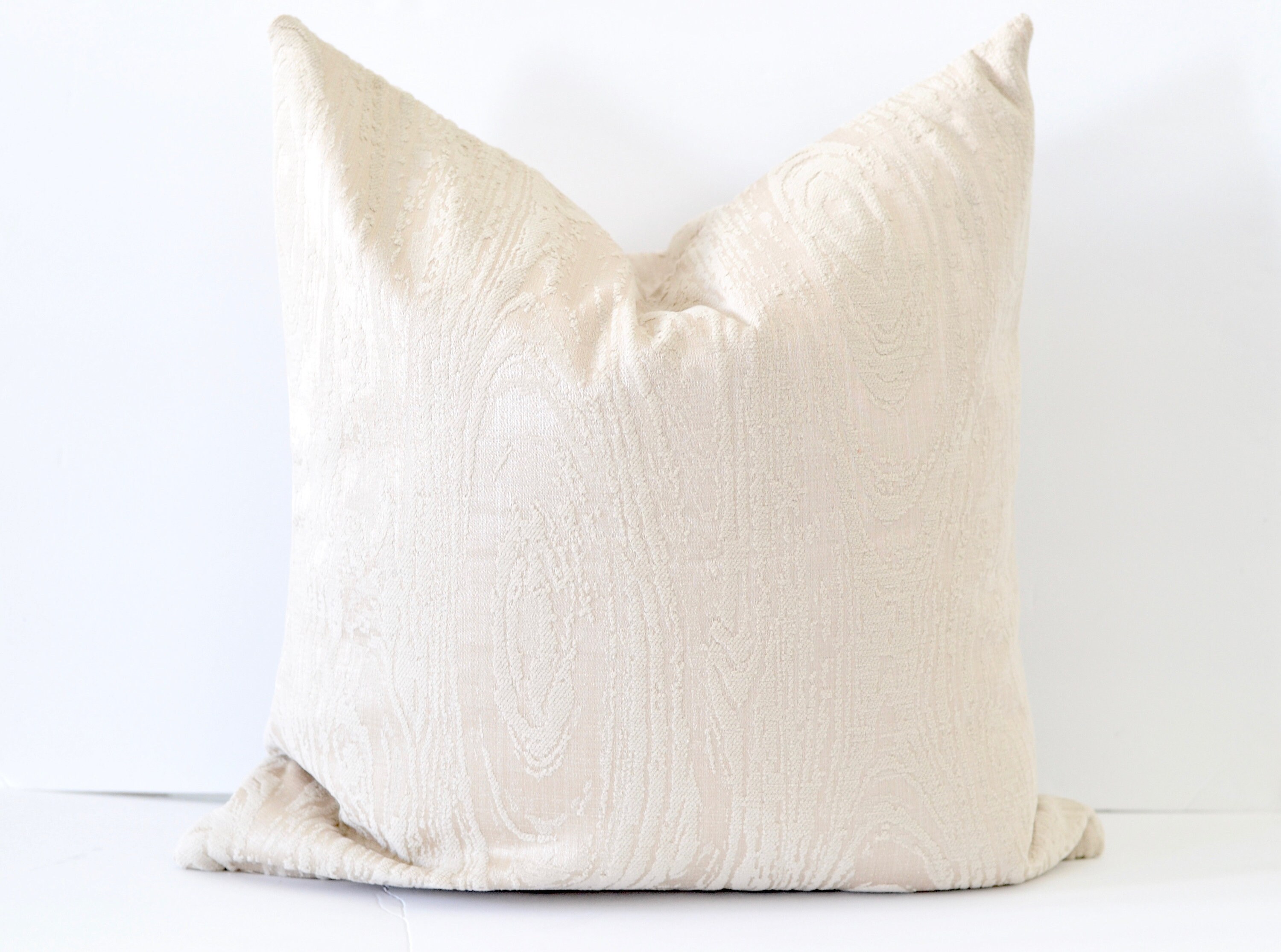 Blush Ivory Textured Pillow The Veruka Ivory Throw Pillow Etsy