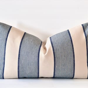Off White Stripe Extra Long Lumbar Pillow Case (Vertical) - 14x36 – Homies