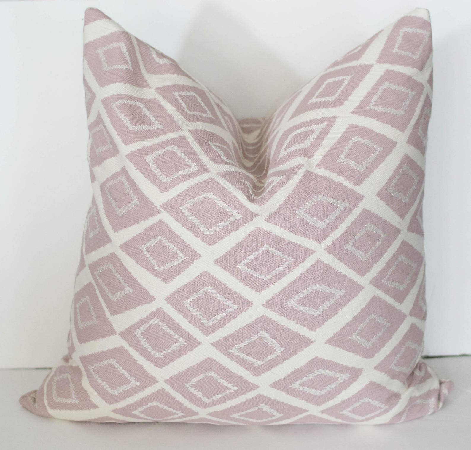 Mauve Pink Geometric Pillow Covers the Maude Pillow Cover Etsy
