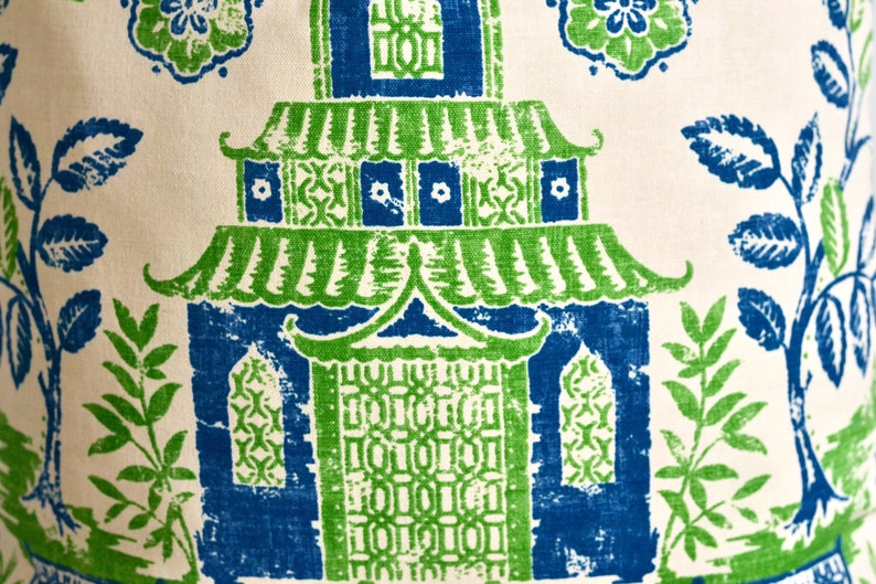 Blue Chinoiserie Pillow the Arita Pillow Cover Blue and Green Etsy
