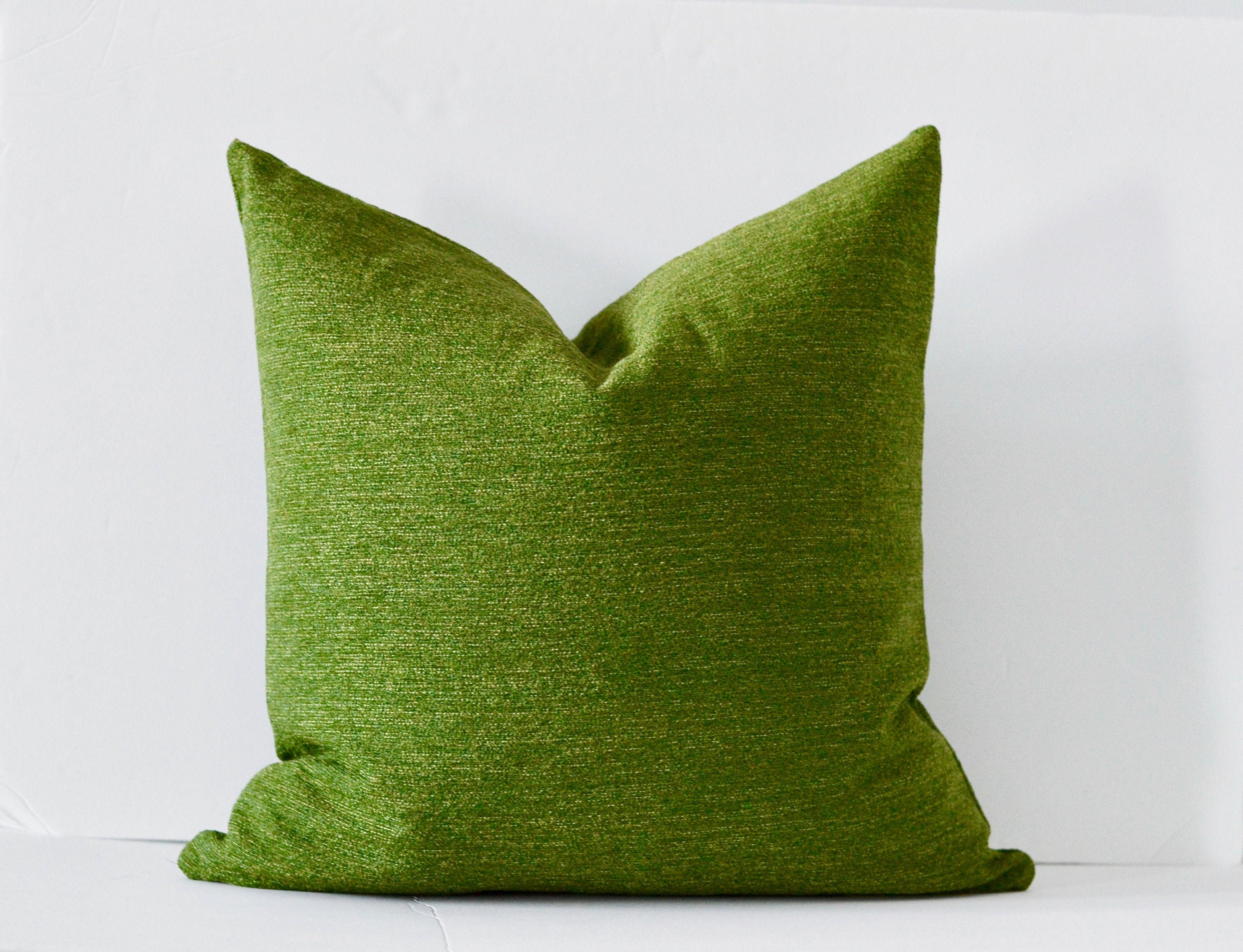 Kelly Green Tweed Pillow the Coda Pillow Cover Modern Tweed Etsy