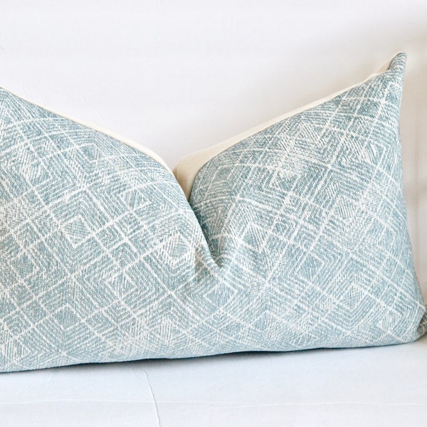 Blue Velvet Lumbar Pillow Etsy