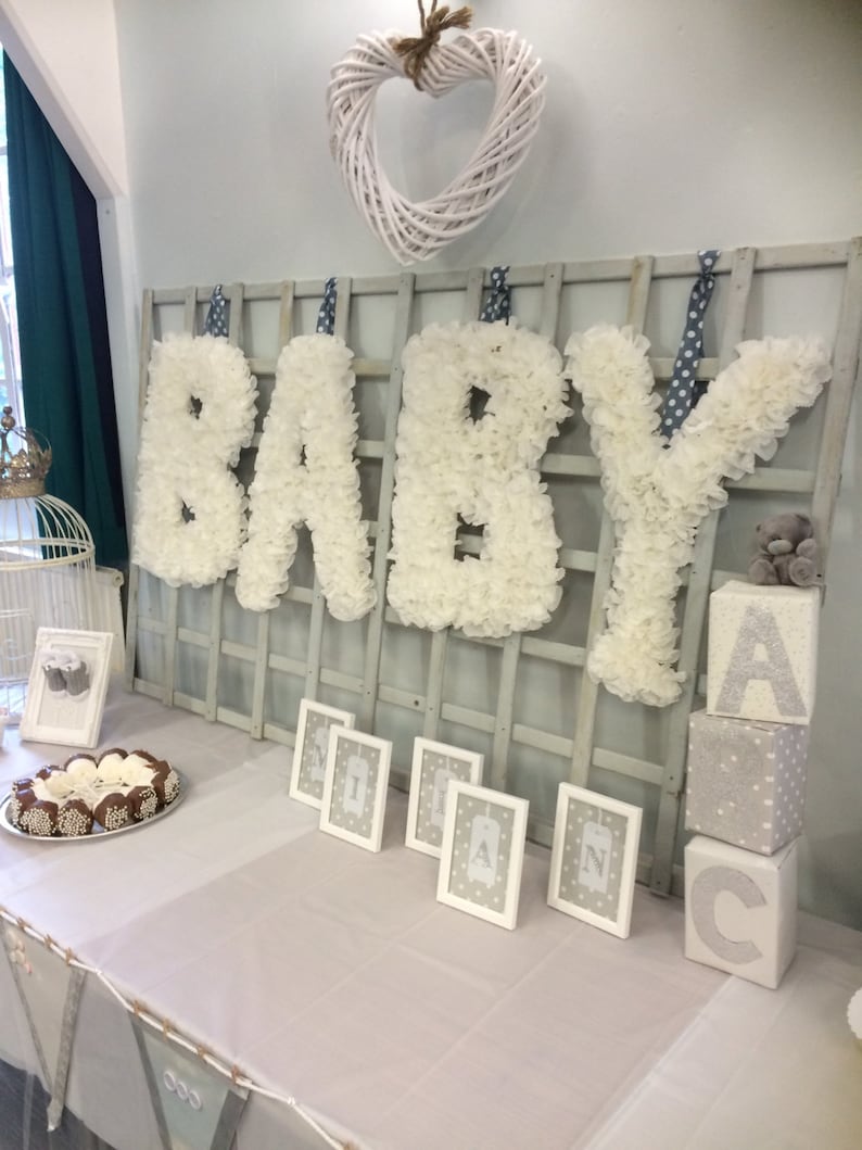 Baby Shower Baby Sign Decoration Etsy UK